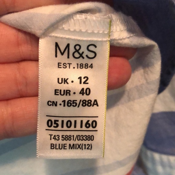 3 For $25 Marks & Spencer Oversized Striped Cotton Shirt - Picture 4 of 6